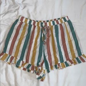 American eagle striped shorts